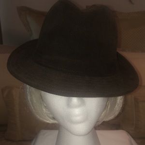 David & Young Brown Fidora Hat